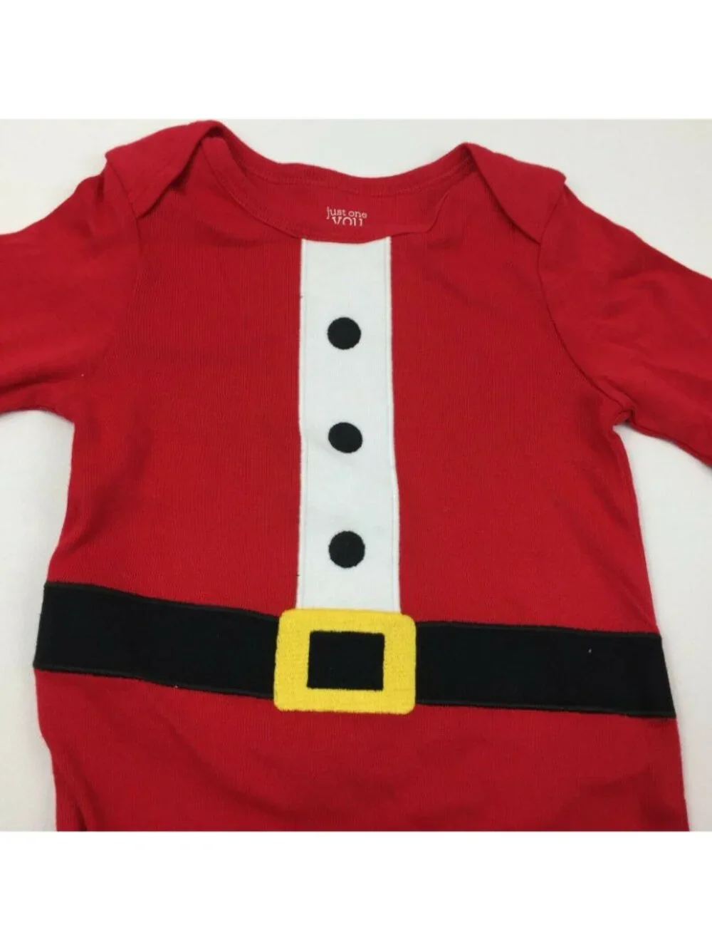 Carter's Just One You Red Christmas Bodysuit Hat Set Santa Suit Size 12M